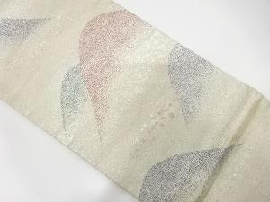 山並に箔散らし模様織り出し袋帯